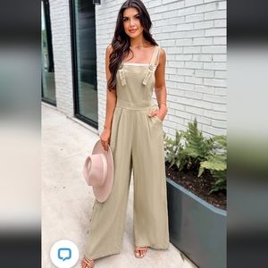 Cupshe Sandy Shores Wide Leg Jumpsuit